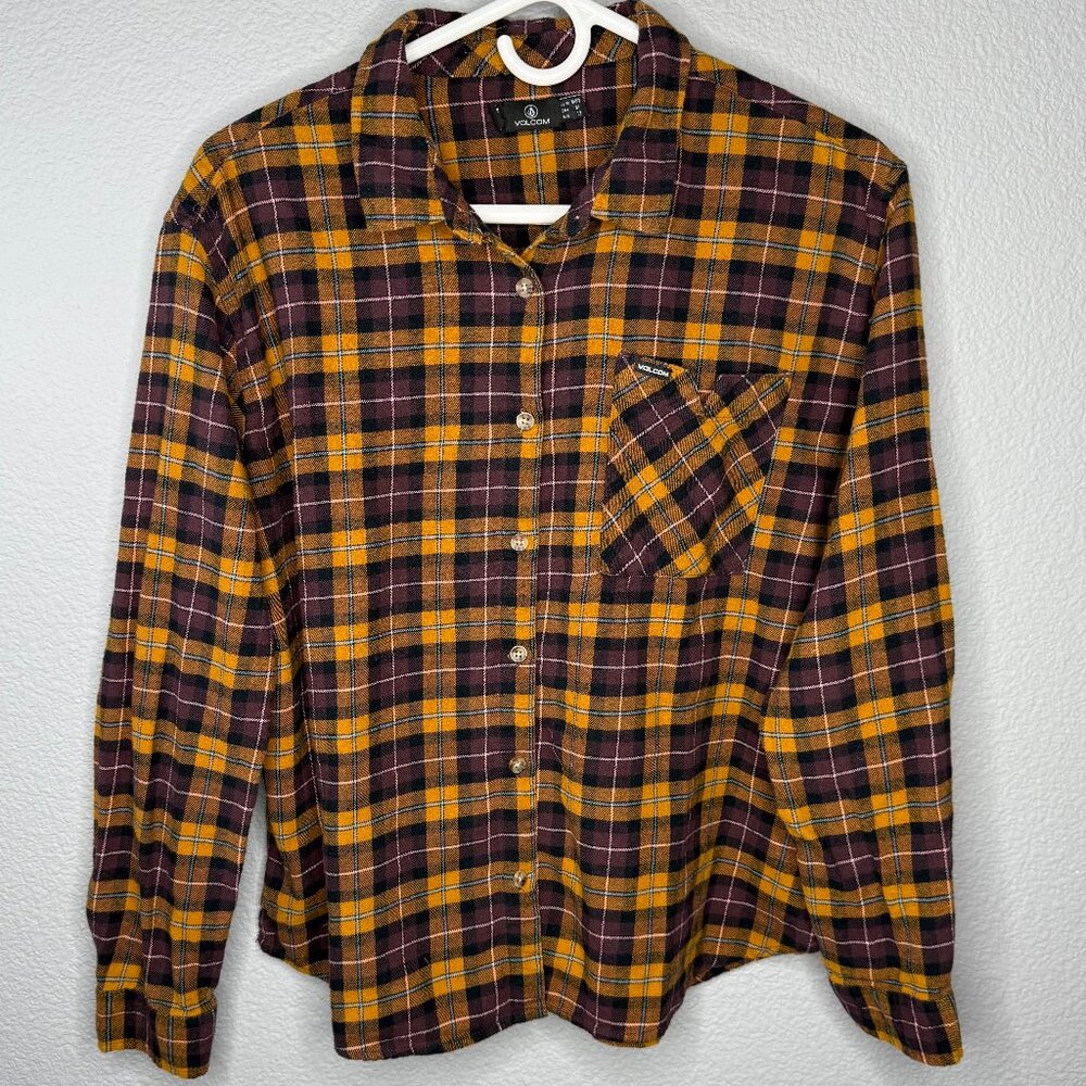 Volcom 100% Cotton Flannel Button Up
